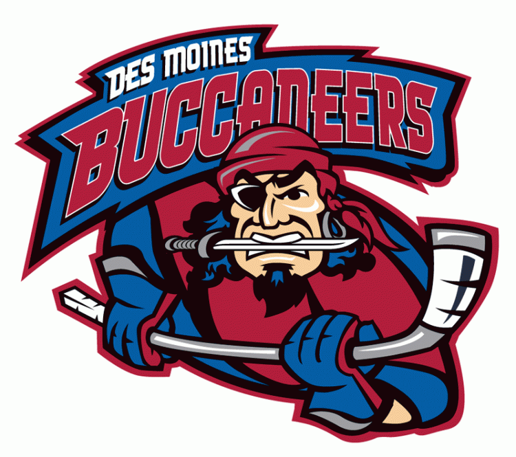 des moines buccaneers 2005-2011 primary logo iron on transfers for T-shirts